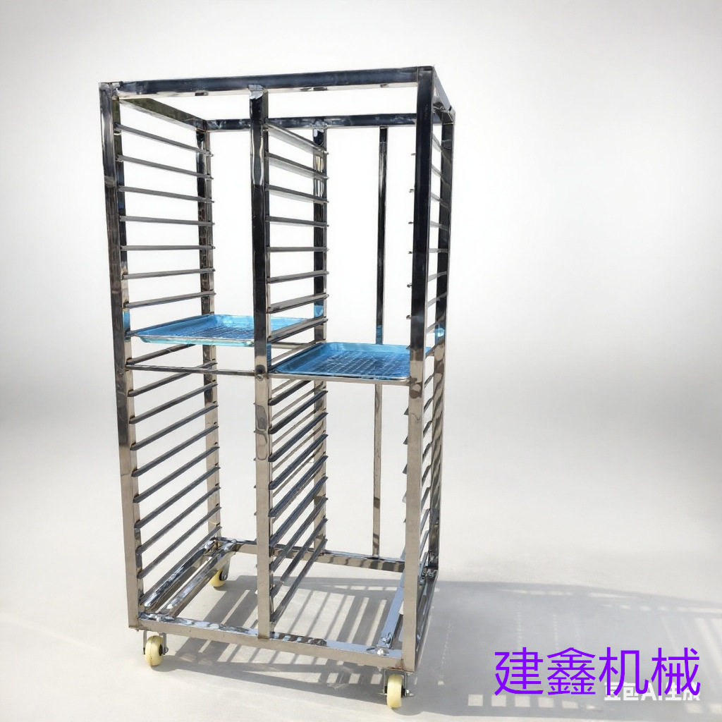 304不锈钢馒头饺子速冻周转车