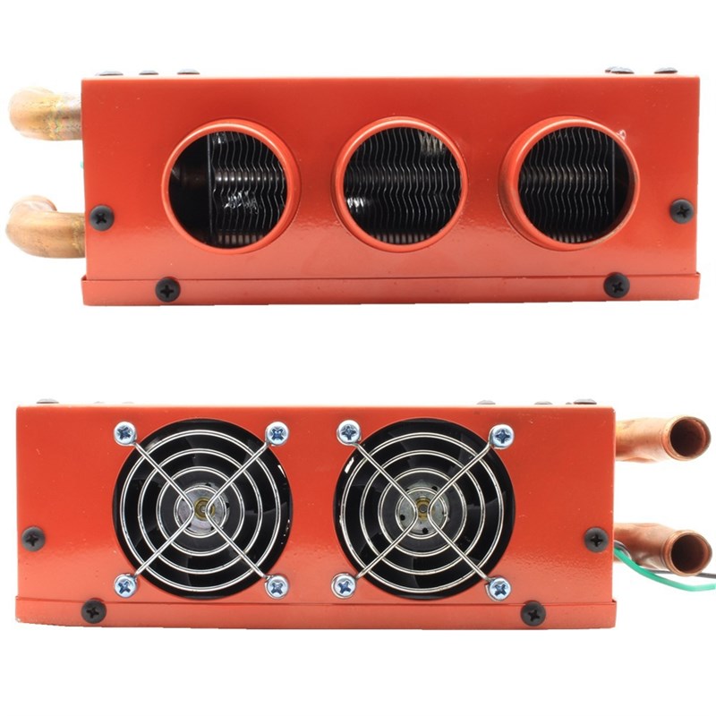 汽车除霜暖器 12V24V车载暖风机加热采暖取暖器 U三孔水暖加热风