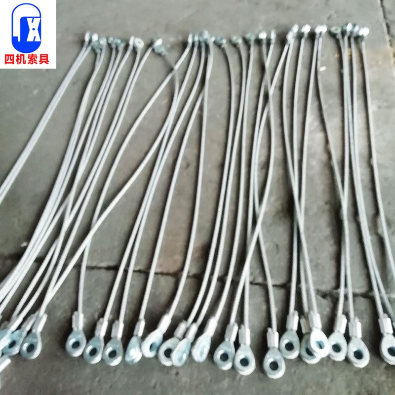 压制铝套端子钢丝绳钢索 镀锌碳素不锈I钢包塑钢丝绳手制动钢丝绳