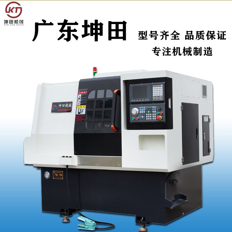 坤田斜轨数车f床25车床小型数控机床 cnc自动送料五金钟表数控车