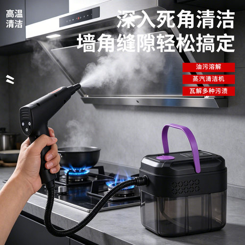 跨境1700ml高温蒸汽清洁机家用厨房手持油烟机防干烧高温清洗机