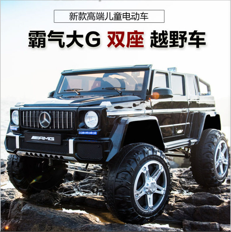 新款儿童电动四轮大号四驱越野车可坐双人宝宝玩具电瓶遥控汽车