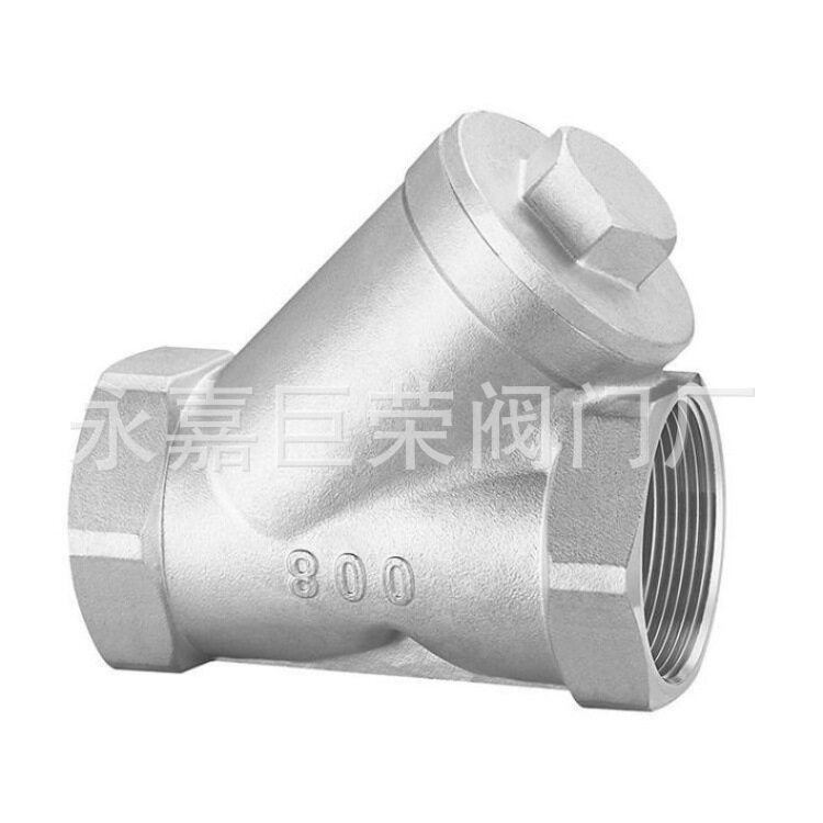 304不锈钢内螺纹Y型过滤器