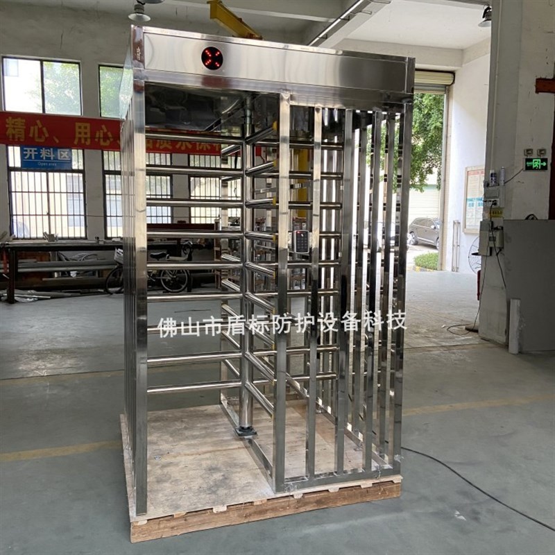 手动半高转闸门游乐园车站单向人行通道门不锈钢单向出口旋转闸机