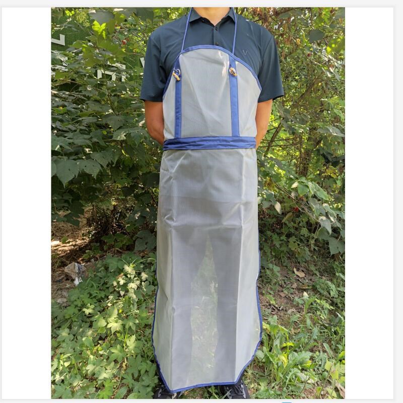 割灌机作业罩衣 劳保防尘纱网围裙L 园林物业草坪割草服