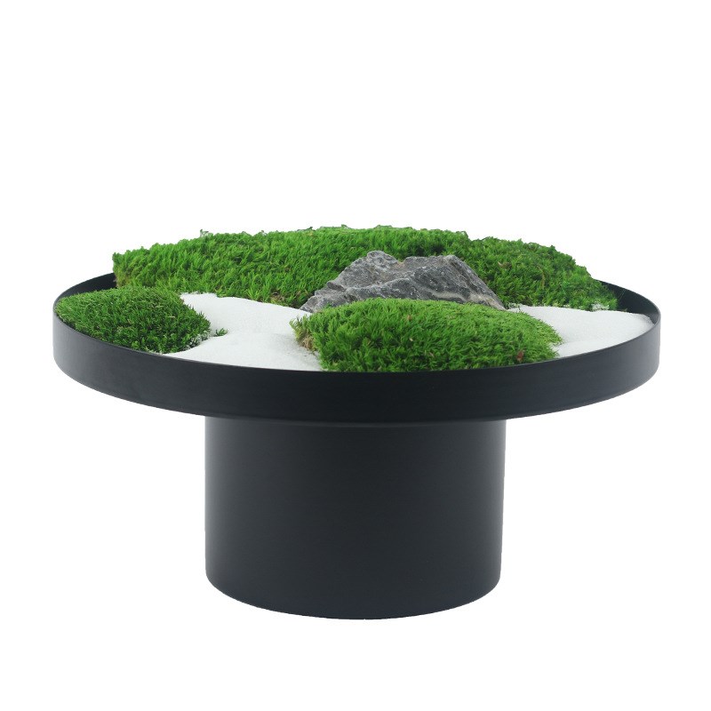 售楼部仿真盆栽苔藓盆景花艺绿植客厅中J式样板房家居软装饰品摆