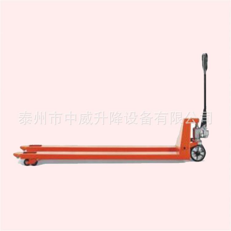 叉宽0.5米狭窄型手动液压搬运车1吨2吨3吨手动托盘车油压手拉车