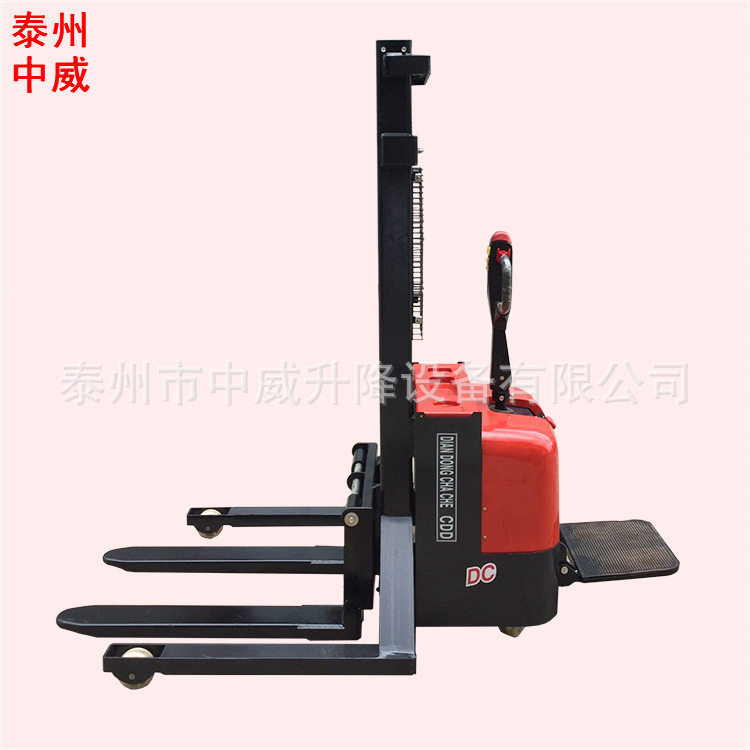 2.5吨载重型智能电动堆高车全自动托盘升高车蓄电池液压叉车