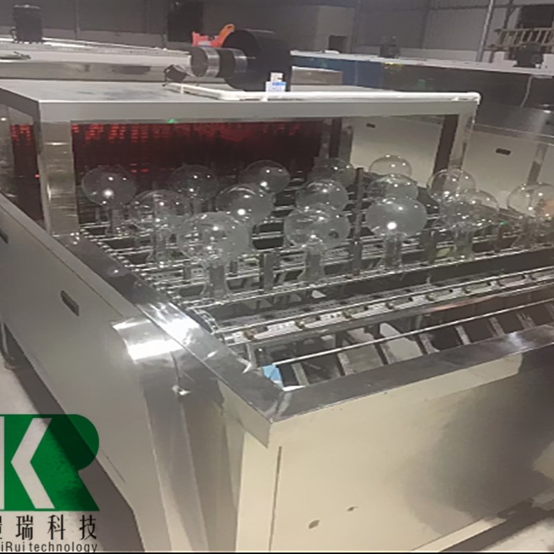 东莞铠瑞KR-068TH F玻璃制D品 照明灯泡通过式全自动清洗机