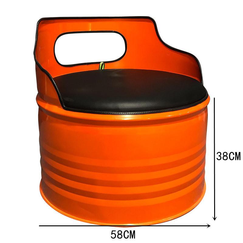 潮店工业风油桶沙发酒吧卡座奶茶店办公室休息区铁艺茶几桌椅组合
