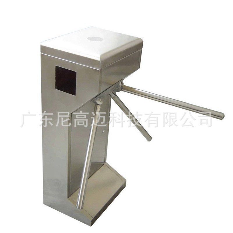 NGM双立柱电动三辊闸,工地单通道双向三滚闸机,IC卡读写控制系统