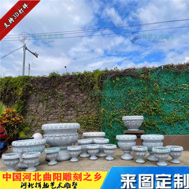 户外美陈GRC树脂花钵雕塑