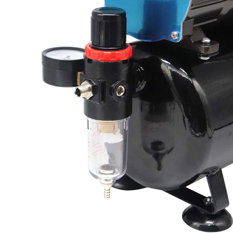 龙牙迷你喷泵空压机TC-90T/3.5L气罐/喷漆修补双缸双压美工气泵