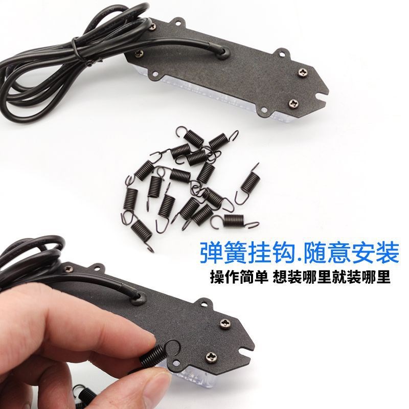 汽车LED中网爆闪灯开道警示y灯频闪灯改装大功率超亮远光狗反击灯