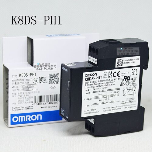 相序保护继电器三相K8DS-PH1K8DS-PM2K8AK-PM2/PM1
