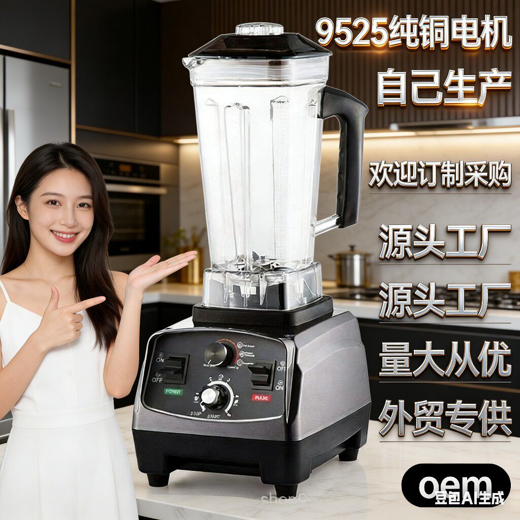 外贸热销多功能blender搅拌机厨房料理破壁机豆浆榨汁研磨机