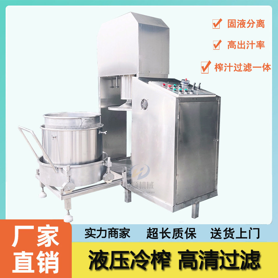 鲜榨果汁饮料萃取压榨机设备 大型不锈钢辅食蔬菜汁压榨机榨汁机