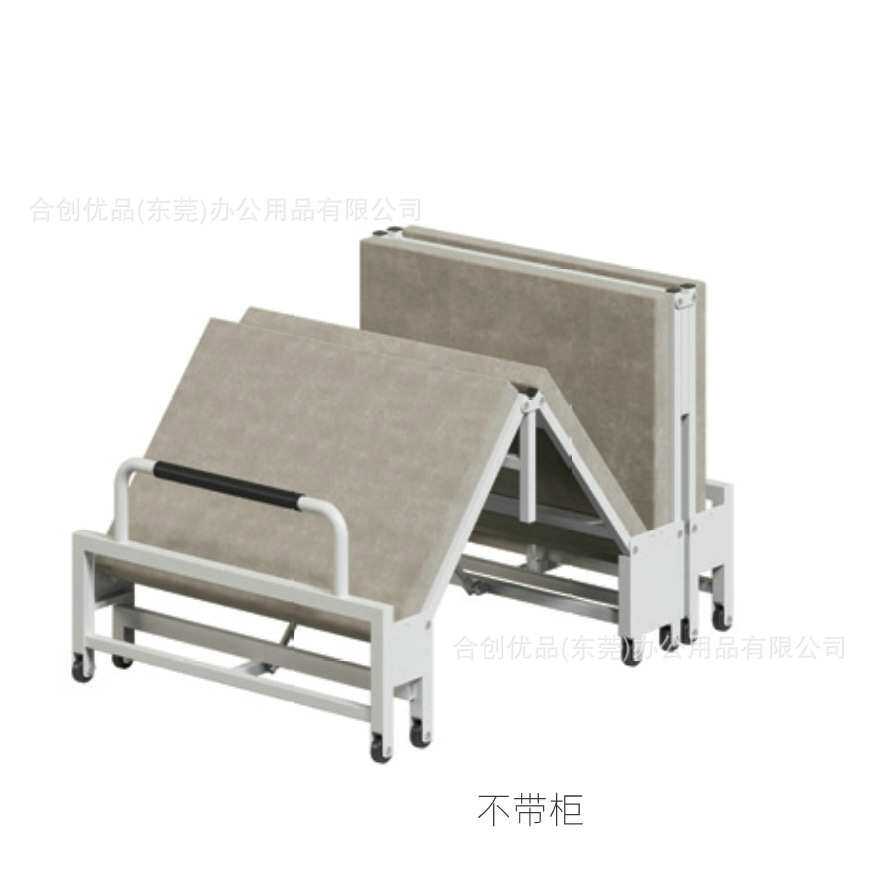 广东家具折叠床办公室四折午休床便携家用小单人床简易加固陪护床