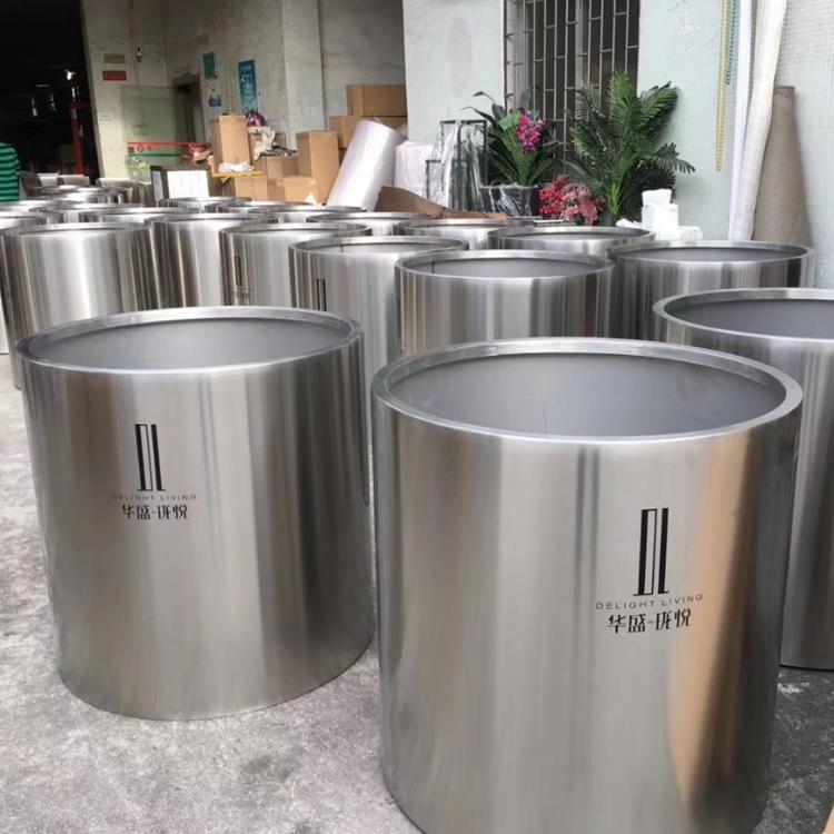铁艺户外花箱组合广场庭院长方形花坛围栏花槽隔断花盆不锈钢花钵