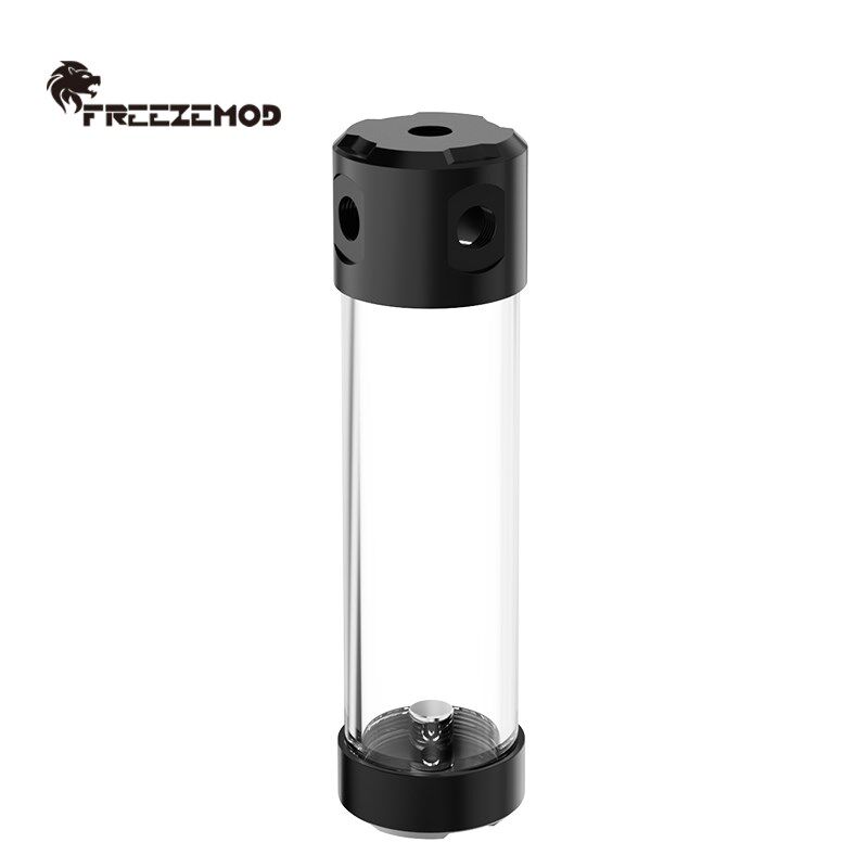 FREEZEMOD电脑水冷2020款YSX-PMA透明圆柱侧出水箱四孔内置消泡器