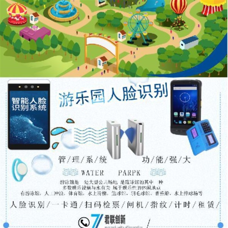 游乐园刷卡系统k 计时计次收费 闸机扫码验票核销人脸合肥