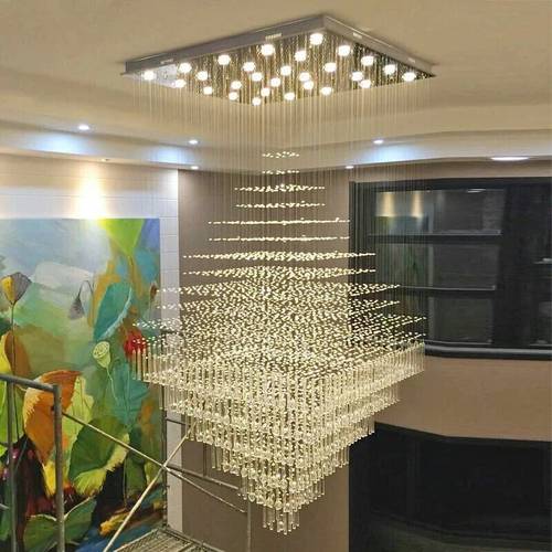 复式楼大吊灯现代酒店非标别