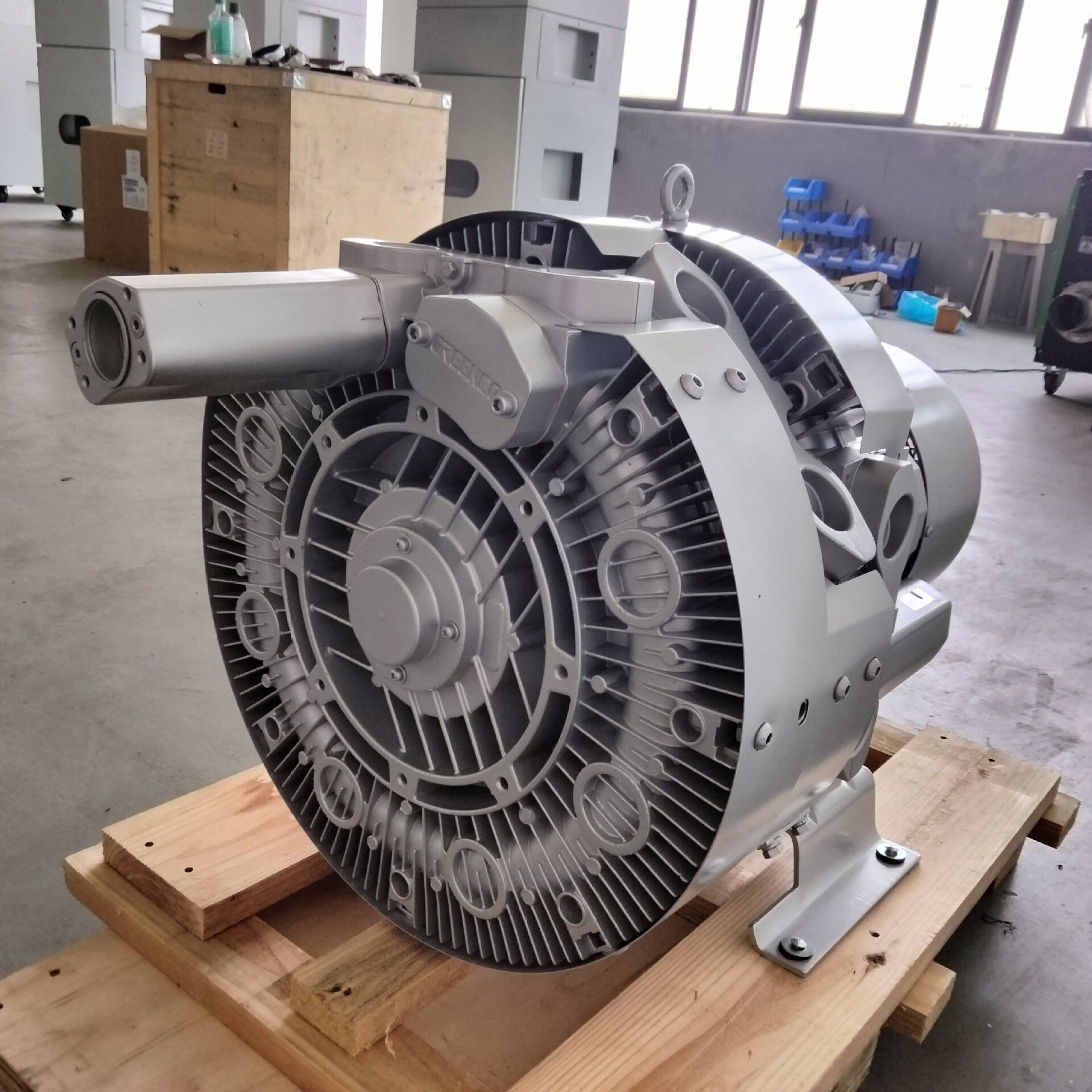 粉粒体输送高压鼓风机 5.7KW工业物品吸附传输气环式高压漩涡风泵