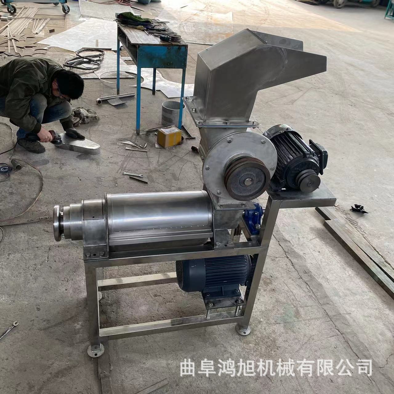 不锈钢龙眼去核榨汁一体机 工业用水果蔬菜螺旋榨汁设备