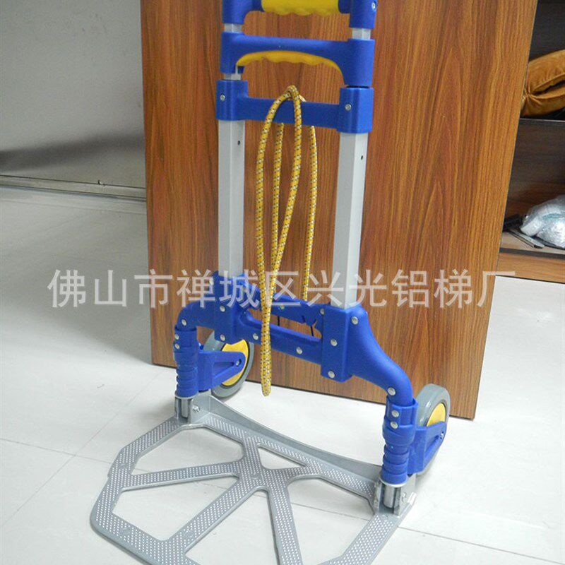 手拉车折叠便携拉货载重王买菜拉杆车F行李车小拉车家用拖货车推