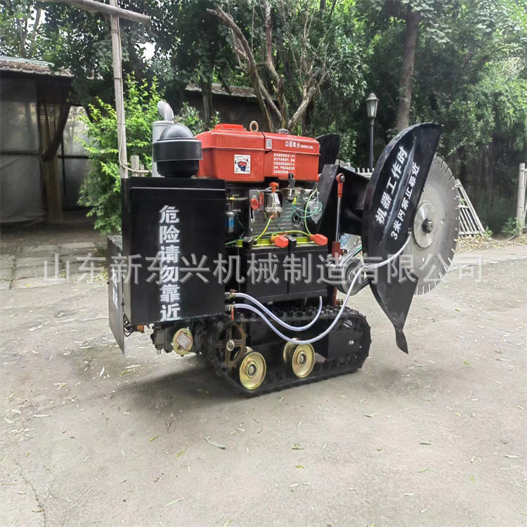 混凝土马路切割机水泥路面刻纹机电动切缝机柴油切路机切地机