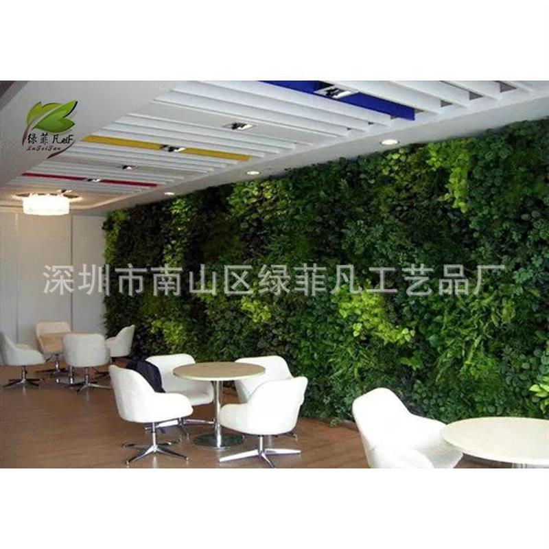 工厂植物墙 多肉植物绿化墙 植物墙壁 立体人造植物墙饰