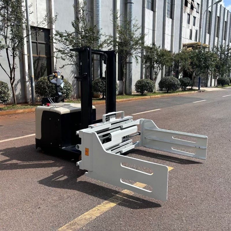非标电动抱夹翻转车纸卷膜卷全自动夹抱堆高旋转机电瓶Z油桶倒料