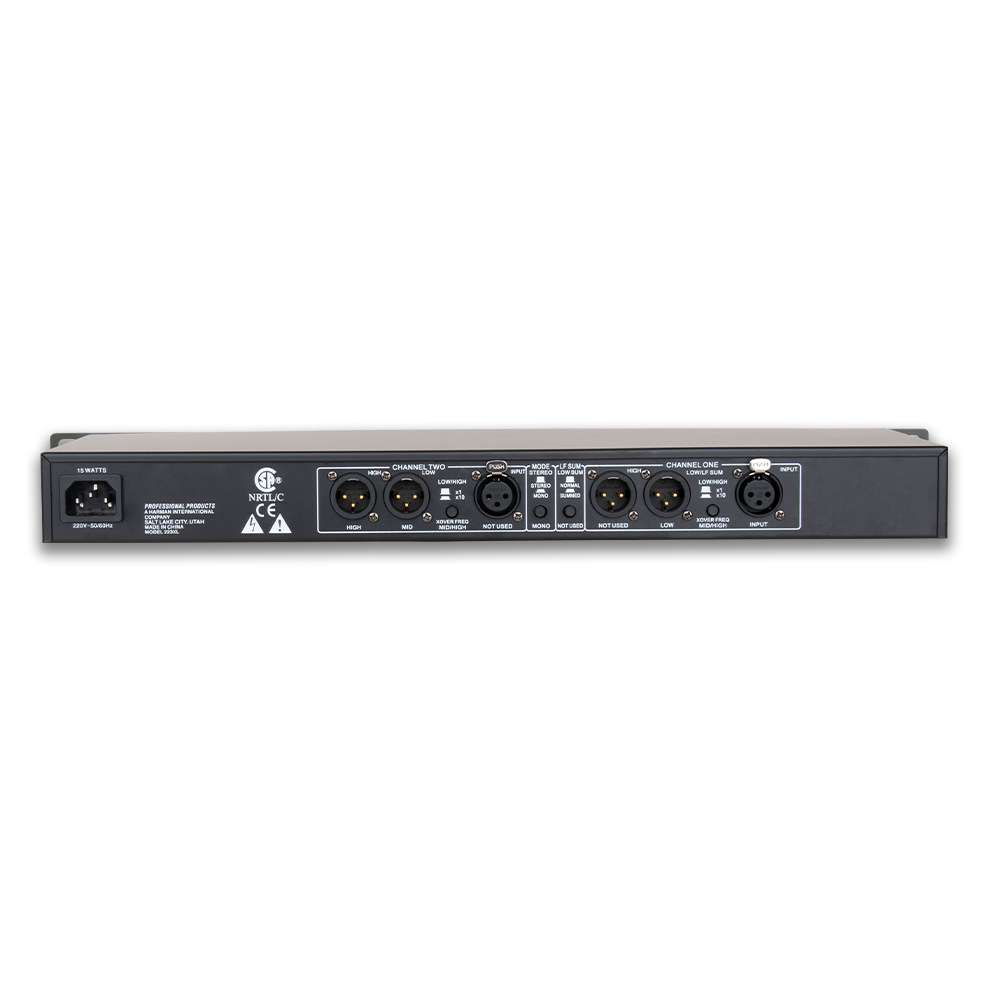 223XL 专业二分音频电子分频器现货舞台演出KTV立体声2通道均衡器