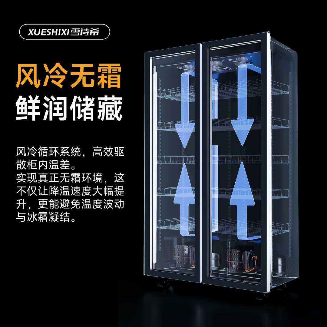 商用网红酒水柜冷藏柜立体展示柜风冷无霜商超酒吧专用冷藏饮料柜