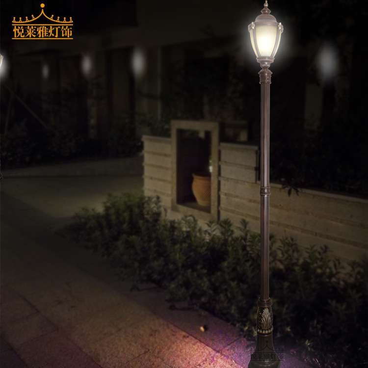 中山欧式家用庭院灯复古防水路灯室外照明景观灯户外灯头灯具