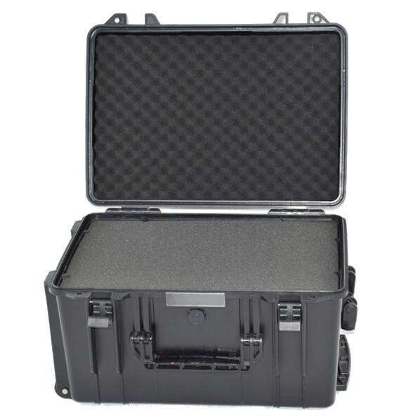 【546X400X280mm】IP68手提塑料工具箱 拉杆箱 密码锁防尘安全箱