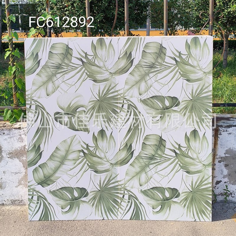 小燕子花片全瓷复古600x1200奶油色奶白色搭配卫生间墙地砖小花砖