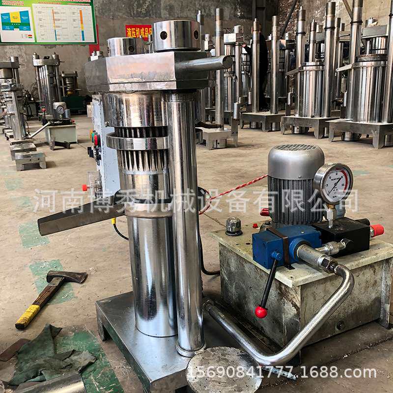 油坊商用芝麻液压香油机全自动带壳核桃压油机多功能花椒籽榨油机