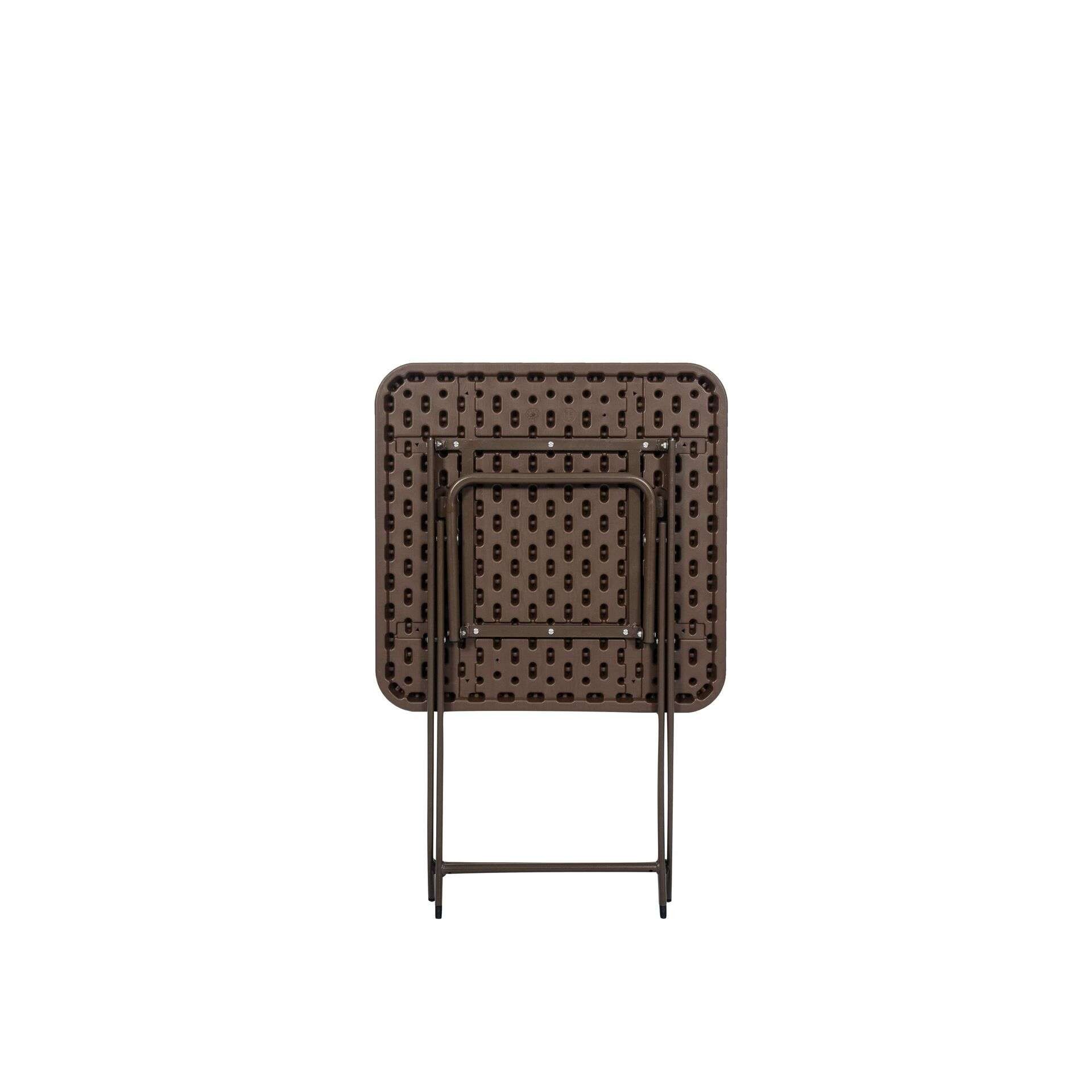 仿藤花纹桌面方桌 轻便塑料方桌 60*74cm 小型迷你咖啡桌