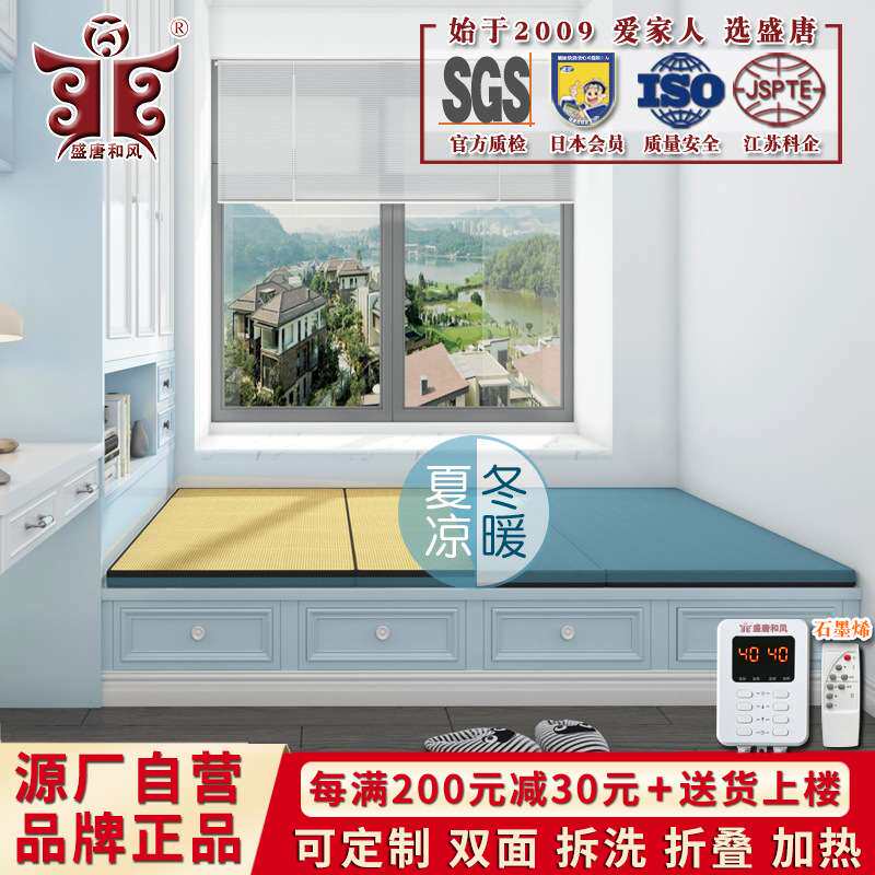 电加热双面榻榻米床垫椰棕垫子冬夏两用床垫家用加热炕垫可定