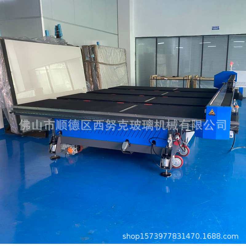 全自动玻璃切割机 家具镜片橱柜建筑钢化玻璃上片切割一体机厂家