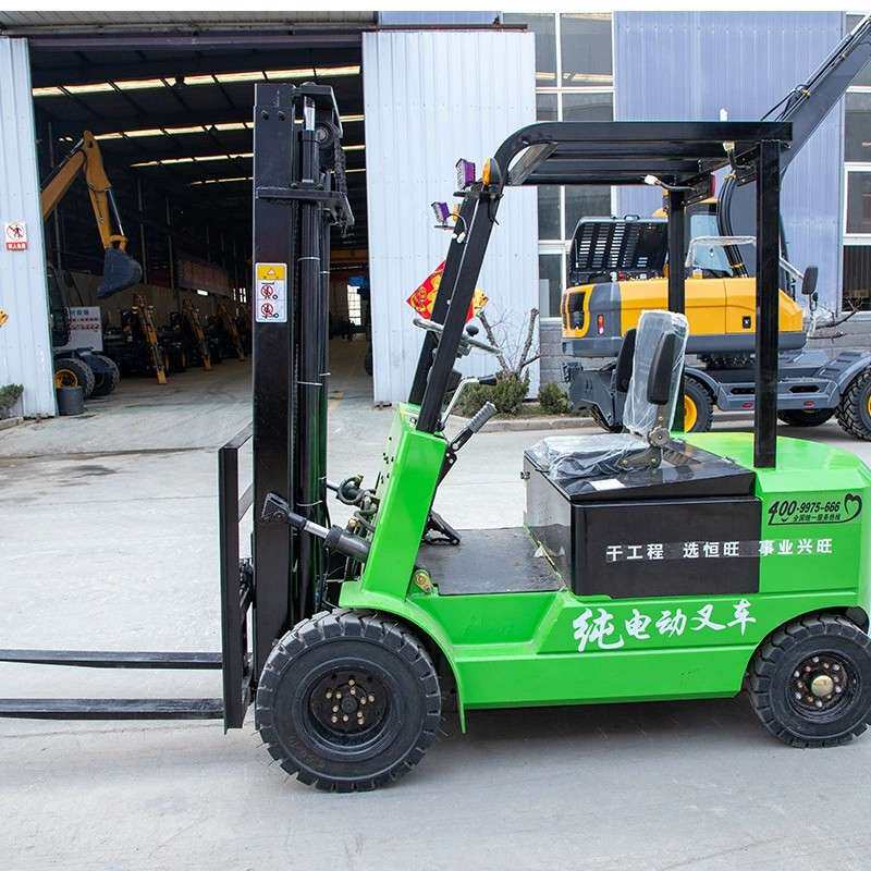 座驾式电动叉车 3吨新能源叉车货叉 四驱小型电瓶液压搬运堆高车