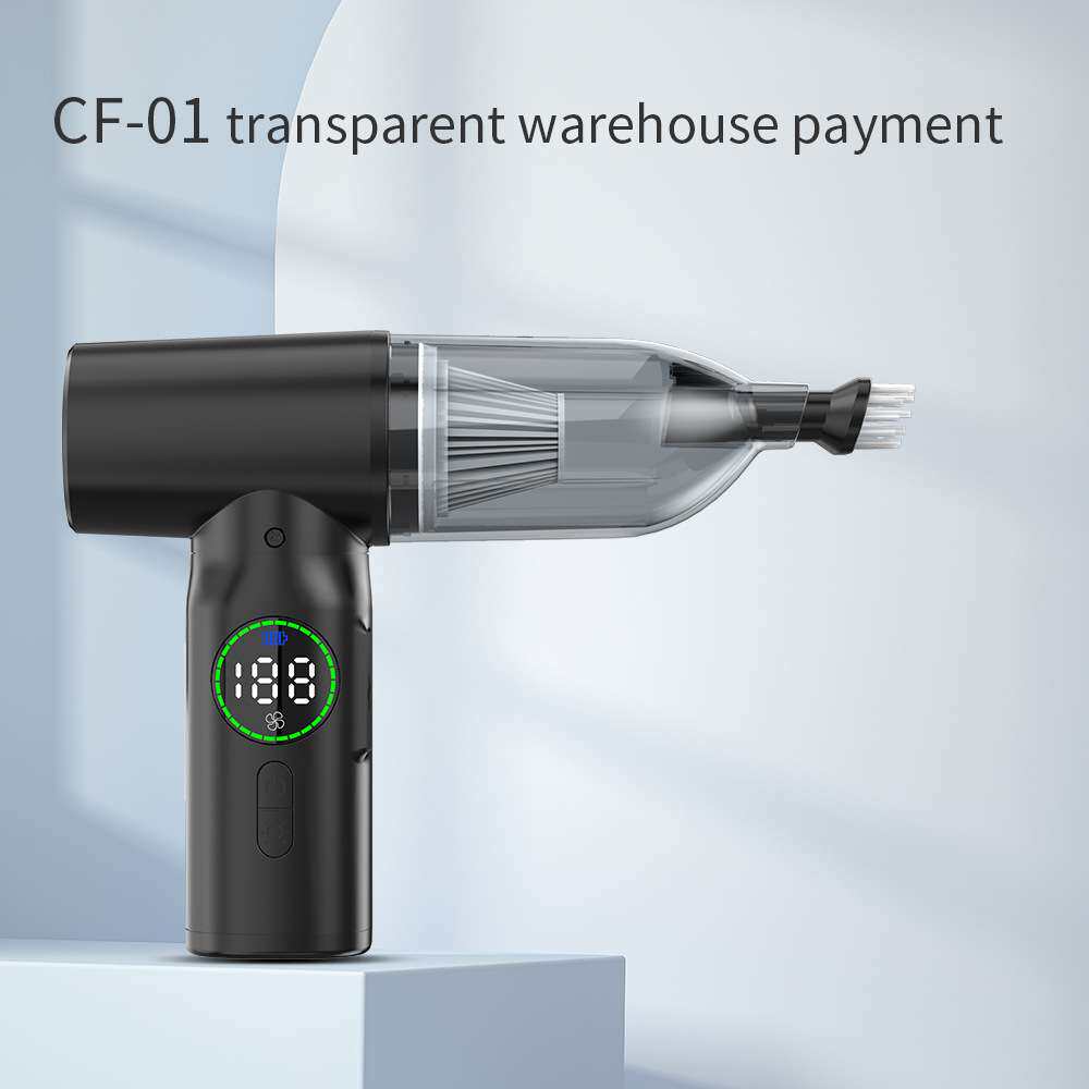 新款私模车载吸尘器三合一吹尘抽气吸尘车用家用无线手持吹尘器