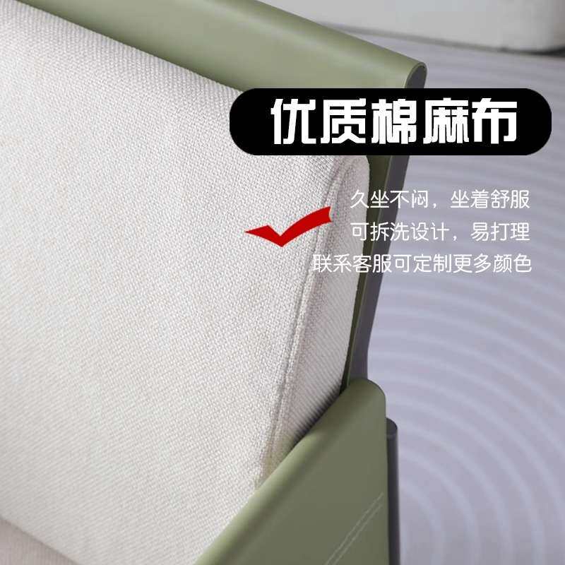 高端马鞍皮餐椅意式极简轻奢现代家用岛台茶桌会客洽谈带扶手椅子