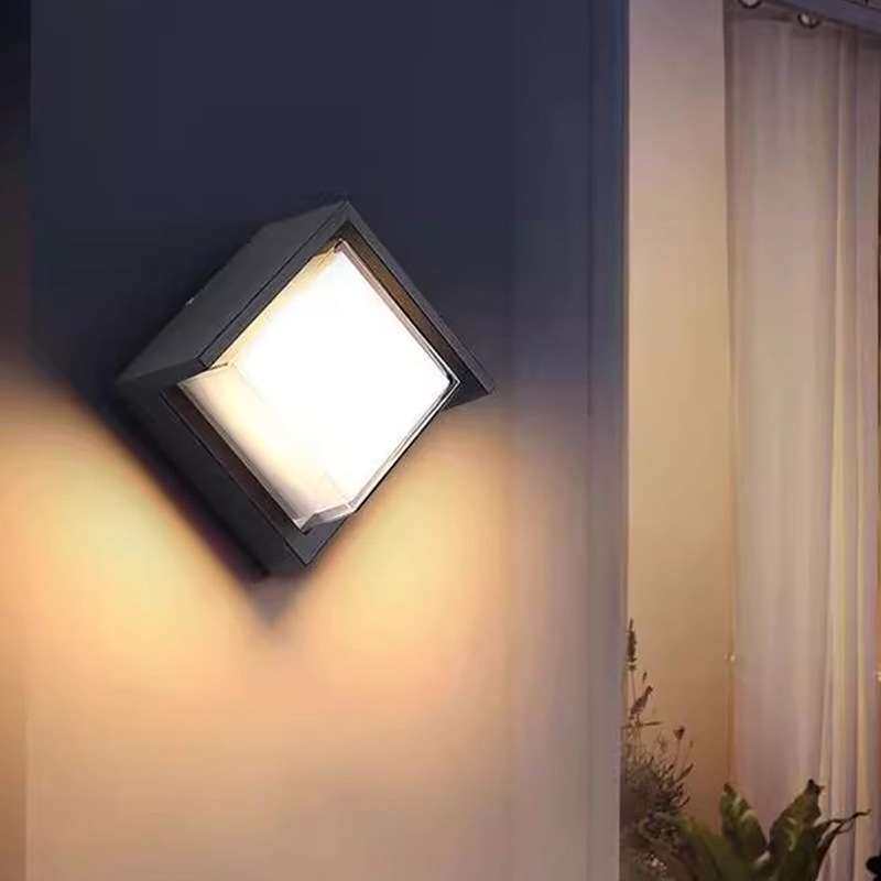 led户外壁灯防水防潮双层亚克力灯罩过道庭院照明外墙灯灯具
