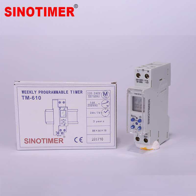 TM610-2时控开关智能开关定时器电源定时开关1P导轨时间开关220V