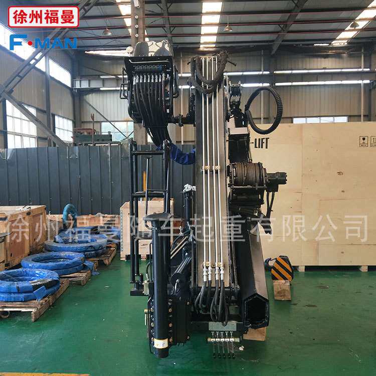 福曼厂随车吊折叠臂5吨吊机 智能遥控液压吊折叠臂东风车子起重机
