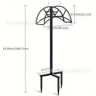 花园软管支架可拆卸金属水管软管支架软管挂架立式花园软管存储架