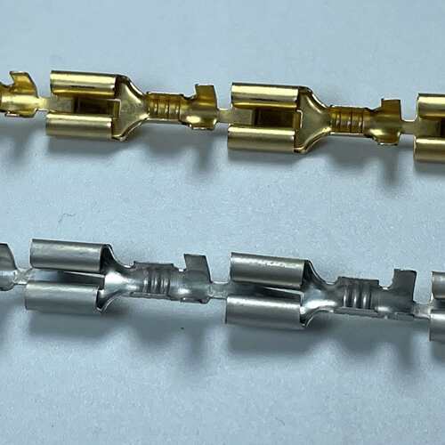 6.3平板带刺端子250防倒端子  DJ621-E6.3A带刺插簧直连  7000/卷