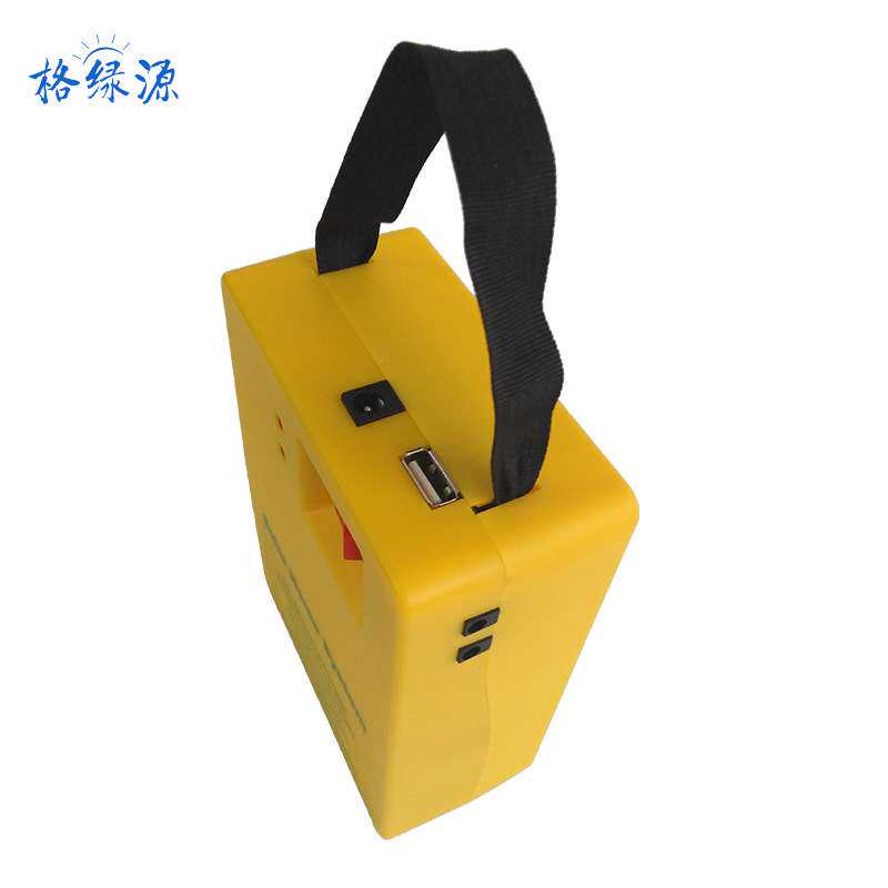户外野营应急照明太阳能小系统3.5W2灯锂电便携式多功能发电系统